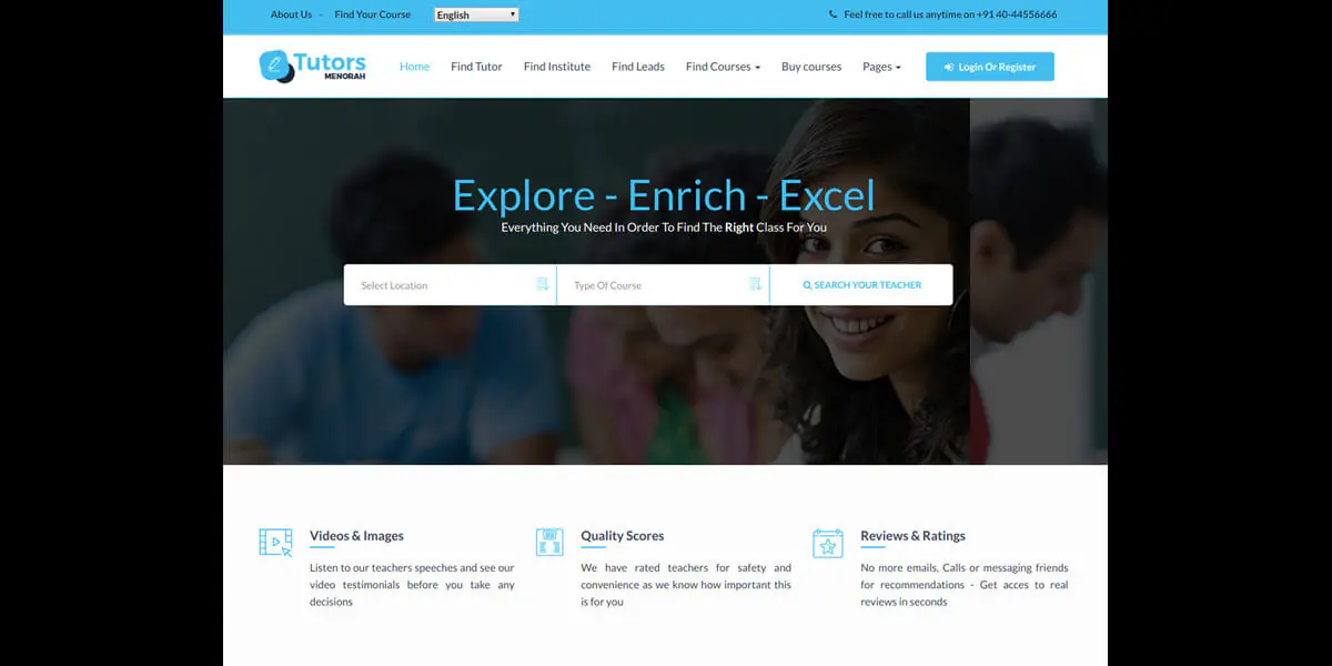 Monerah Tutors – Web Lớp Học Trực Tuyến Hiện Đại