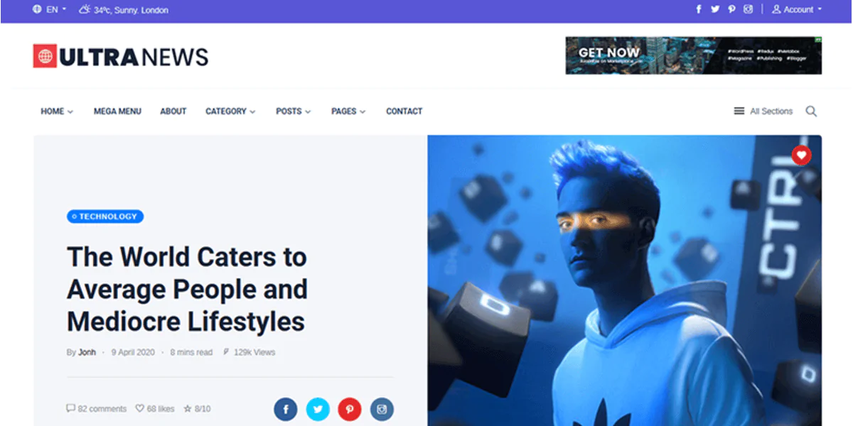 Laravel Newspaper - Blog Hệ thống đa ngôn ngữ với sự hỗ trợ của AI Writer